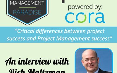 The difference between project success and project management success